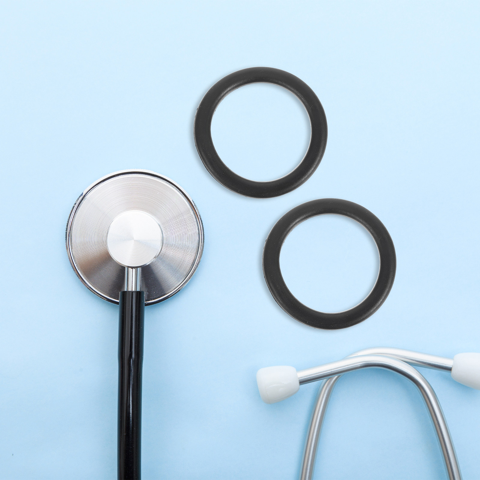 Stethoscope - 10 Adet Stetoskop Diyafram Sabitleme Halkası,