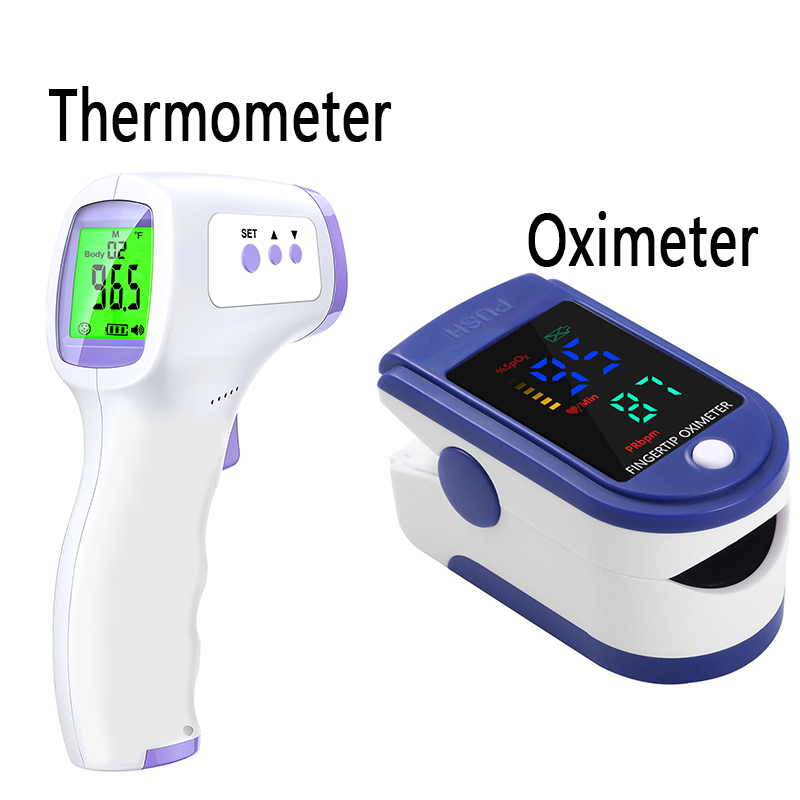 Pulse Oximeter - Dijital Kızılötesi Termometre Alın Vücut Temassız