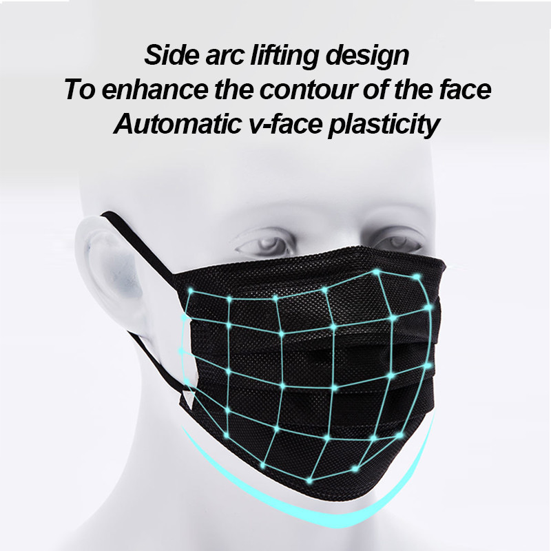 100-400 adet Siyah Maske Tek K - Surgical Mask incelemesi ve fiyatı
